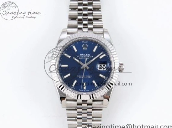0105 Elegant DateJust 41 126334 904L SS VSF 1:1 Best Edition Blue Dial on Jubilee Bracelet VS 1327